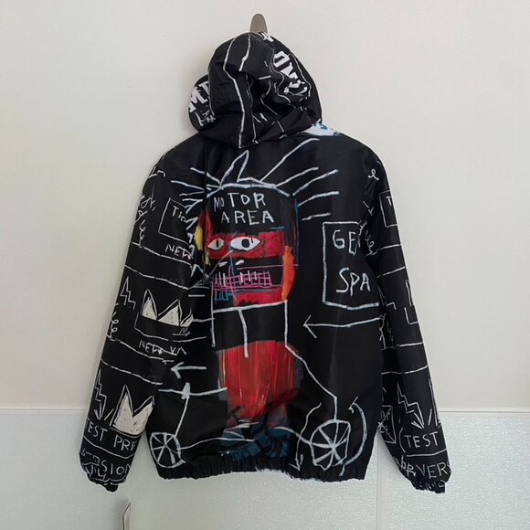 Members Only x Basquiat Black White Windbreaker Light Jacket - Picture 7 of 7